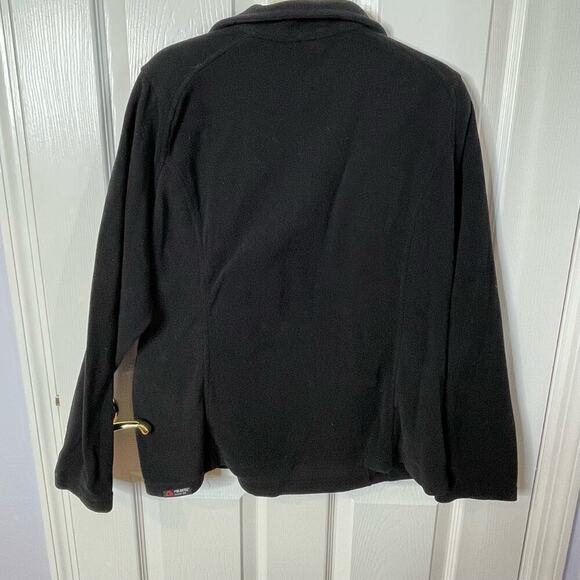 Lands' End half zip popover fleece L black ladies Polartec - Picture 7 of 7